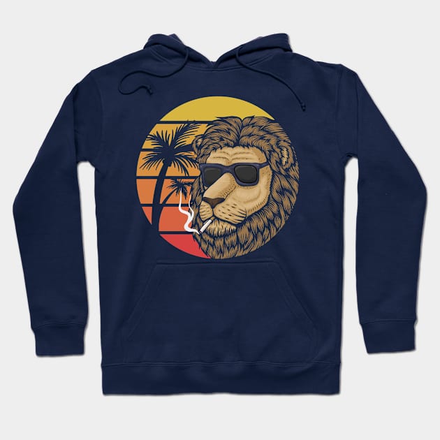 Lion Head smoking Hoodie by medhat